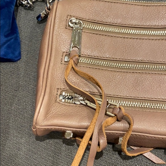Rebecca Minkoff taupe multizip crossbody bag - Picture 6 of 11